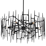 Люстра черная остроконечной формы Black Satin варинант исполнения - 4 | Loft Concept в Перми