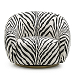 Кресло Bear с принтом Зебра варинант исполнения - 2 | Loft Concept в Перми