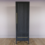 Узкий Шкаф Primo с 2 выдвижными ящиками Черный дуб варинант исполнения - 2 | Loft Concept в Перми