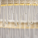 Люстра круглая с прозрачными стеклянными трубками 51 см Nembus варинант исполнения - 10 | Loft Concept в Перми