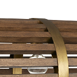 Люстра линейная полукруглой формы Wooden Horseshoe варинант исполнения - 1 | Loft Concept в Перми