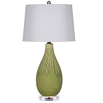 Настольная лампа зеленая грушевидной формы Rich Green Glaze варинант исполнения - 3 | Loft Concept в Перми
