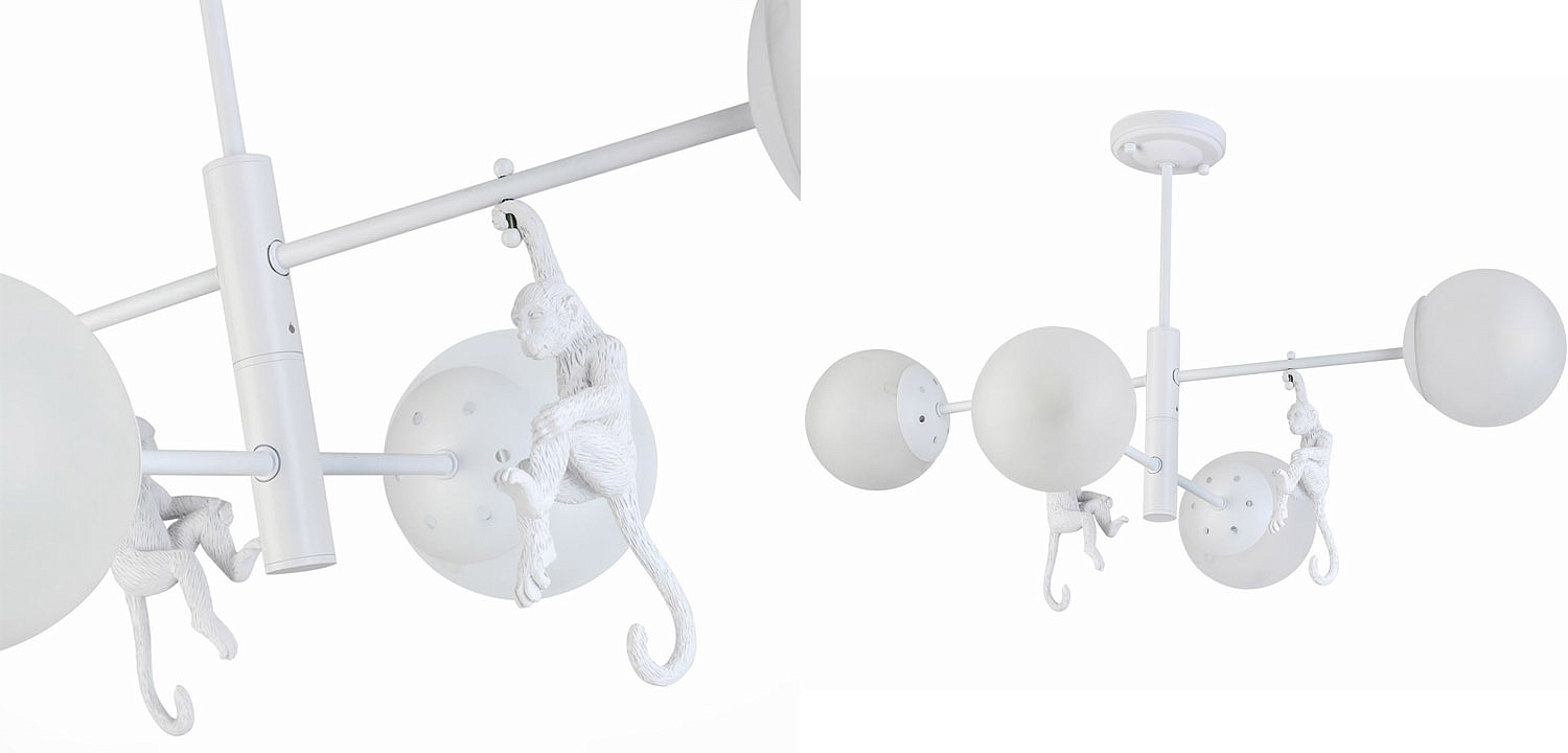 Потолочная люстра Hanging Monkey 4 lamp Потолочная люстра Hanging Monkey 4 lamp - Loft-Concept в Перми