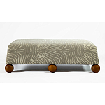 Банкетка Wakonda Gray Zebra с деревянными шариками  варинант исполнения - 2 | Loft Concept в Перми