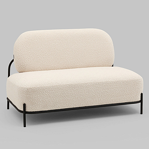 Диван Стоун ткань букле молочный