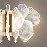 Бра с крупными прозрачными лепестками с рельефной поверхностью Ethereal Bloom варинант исполнения - 5 | Loft Concept в Перми