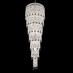 Люстра многоярусная каскадная с хрустальными подвесками Roul Crystal Light варинант исполнения - 1 | Loft Concept в Перми