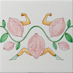 Плитка дизайнерская Сила в лимонах варинант исполнения - 2 | Loft Concept в Перми