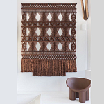 Панно Макраме коричневый цвет  варинант исполнения - 4 | Loft Concept в Перми