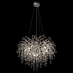 Люстра подвесная с прозрачными стеклянными подвесками в форме капель Диаметр 60 см Droplet Chandelier варинант исполнения - 13 | Loft Concept в Перми