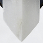 Бра черного цвета металлическое с вертикальным плафоном из алебстра Alora варинант исполнения - 3 | Loft Concept в Перми