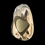 Бра овальное из стекла с золотым элементом Flow Texture  варинант исполнения - 5 | Loft Concept в Перми