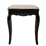 Табурет из массива березы с льяной обивкой в стиле прованс Vintage варинант исполнения - 1 | Loft Concept в Перми