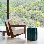 Кресло с обивкой из белого букле Armchair White Boucle варинант исполнения - 6 | Loft Concept в Перми