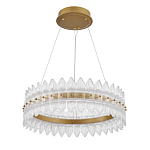 Люстра круглая с декоративными элементами в виде лепестков Round Light Flashing варинант исполнения - 4 | Loft Concept в Перми