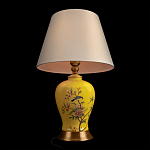 Настольная лампа желтая с изображением птиц Slip Away варинант исполнения - 4 | Loft Concept в Перми