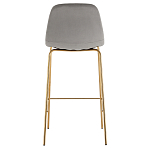 Барный стул на золотистых ножках VENDRAMIN Grey варинант исполнения - 5 | Loft Concept в Перми