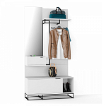 Вешалка настенная белая Strict Lines варинант исполнения - 2 | Loft Concept в Перми