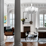 Подвесной светильник с белым фигурным абажуром и мягкими волнистыми краями Cloud Motion  варинант исполнения - 19 | Loft Concept в Перми