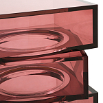 Стол журнальный в форме кубов Acrylic Furniture Lumina Crimson Clarity варинант исполнения - 3 | Loft Concept в Перми