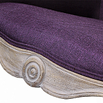 Кресло низкое в стиле прованс Louis French Armchair purple flax варинант исполнения - 4 | Loft Concept в Перми