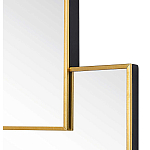 Золотое зеркальное панно из зеркальных квадратов Overlapping варинант исполнения - 1 | Loft Concept в Перми