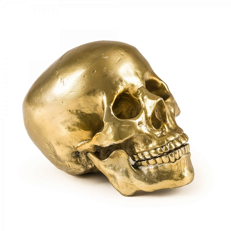 Статуэтка Seletti Wunderkrammer Human Skull Золотой в Перми | Loft Concept 