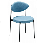 Стул металлический с мягкой спинкой и сиденьем Alfie Chair варинант исполнения - 5 | Loft Concept в Перми