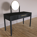 Туалетный Стол с зеркалом Primo Черный дуб варинант исполнения - 4 | Loft Concept в Перми