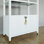 Стеллаж со стеклянными полками Elsa Dreams White варинант исполнения - 2 | Loft Concept в Перми