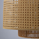 Подвесной светильник с абажуром из плтеного бамбука Light Inside the Cell варинант исполнения - 8 | Loft Concept в Перми