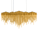 Люстра подвесная с металлическими дугами и длинными цепочками 115 см Atlantis Chain варинант исполнения - 8 | Loft Concept в Перми