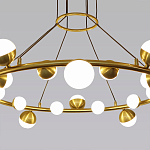 Люстра подвесная светодиодная с плафонами в форме шара Italian Globe Cedar Moss Light варинант исполнения - 2 | Loft Concept в Перми