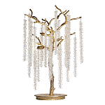 Лампа настольная со стеклянными подвесами цвет золото FAIRYTREE Light варинант исполнения - 1 | Loft Concept в Перми