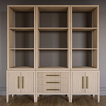 Модульный стеллаж Primo из трех составных элементов Светлый дуб варинант исполнения - 2 | Loft Concept в Перми