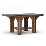 Стол кофейный деревянный с арочным основанием Arch Passage варинант исполнения - 1 | Loft Concept в Перми