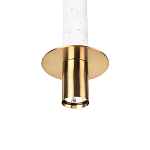 Подвесной светильник с узким цилиндрическим плафоном и золотым металлическим декором Concrete Pipe варинант исполнения - 15 | Loft Concept в Перми