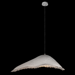 Подвесной светильник с асимметричным волнообразным абажуром и фактурной бахромой по краю Tactile Line варинант исполнения - 9 | Loft Concept в Перми