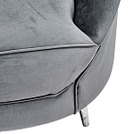 Диван с мягкой обивкой из ткани серый Ethan Sofa варинант исполнения - 3 | Loft Concept в Перми