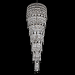 Люстра многоярусная каскадная с хрустальными подвесками Roul Crystal Light варинант исполнения - 2 | Loft Concept в Перми