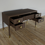 Письменный стол с 4-мя ящиками Elsa Dreams Walnut варинант исполнения - 2 | Loft Concept в Перми