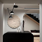 Панно на стену из шерсти мериноса Белый Круг  варинант исполнения - 2 | Loft Concept в Перми