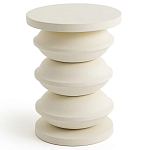 Фигурный приставной столик кремового цвета  AMORPHOUS варинант исполнения - 1 | Loft Concept в Перми