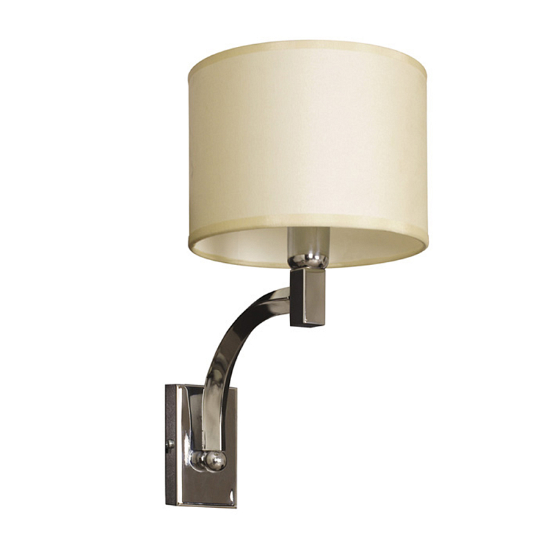 Бра с бежевым цилиндрическим абажуром Natural Concepts Хром Бежевый в Перми | Loft Concept 