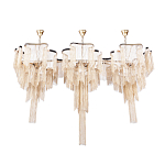 Люстра большая из золотистых металлических цепочек Atlantis Chain варинант исполнения - 2 | Loft Concept в Перми