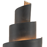 Бра в форме спирали черное с золотой внутренней отделкой Warm Glow варинант исполнения - 1 | Loft Concept в Перми