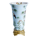 Ваза из фарфора с бронзовыми элементами Tropical Garden варинант исполнения - 2 | Loft Concept в Перми