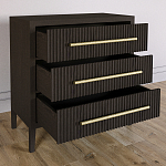 Комод Primo с 3 выдвижными ящиками Темный орех варинант исполнения - 5 | Loft Concept в Перми