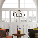 Люстра с плафонами в виде черно-белых дисков Ideal Shade Combination варинант исполнения - 2 | Loft Concept в Перми