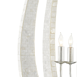 Люстра каплевидной формы покрытая перламутровой мозаикой Soft Pearl Shape варинант исполнения - 1 | Loft Concept в Перми